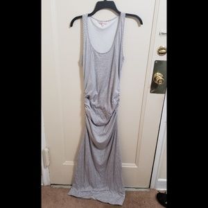 Victoria's Secret Ruched Hip Maxi Dress Grey Med